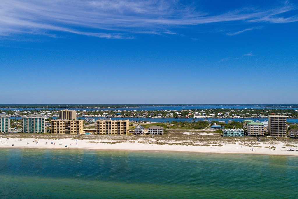 Aerial view Perdido Key Beach