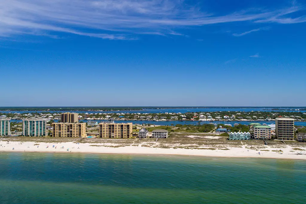 Aerial view Perdido Key Beach